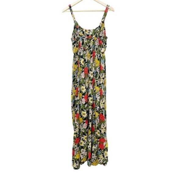 Natural Life Elizabeth Floral Poppy Women’s Maxi Dress Size Small Boho Hippie B4 - Picture 9 of 15